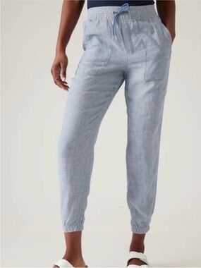 Athleta Linen  Black pants size 4